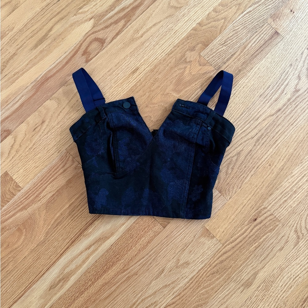 Guess denim bustier corset